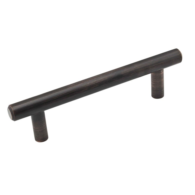 Rok Hardware 25 Pack 4-1/4" (108mm) Center Oil-Rubbed Bronze Contemporary Euro Style Solid Metal Kitchen Cabinet Drawer Door Handle Pull 5-13/16" (148mm) Length ROKH1012ORB - Image 5